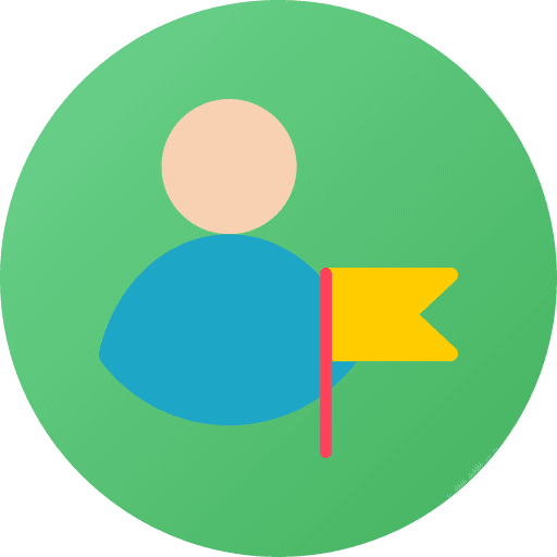 Flag icon representing mission